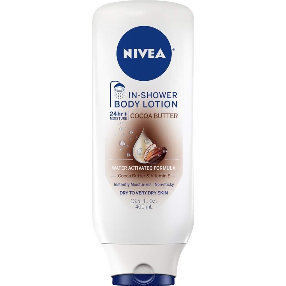 NIVEA In-Shower Body Lotion Cocoa Butter 13.5 Ounce (Dry To Very Dry) (400ml)